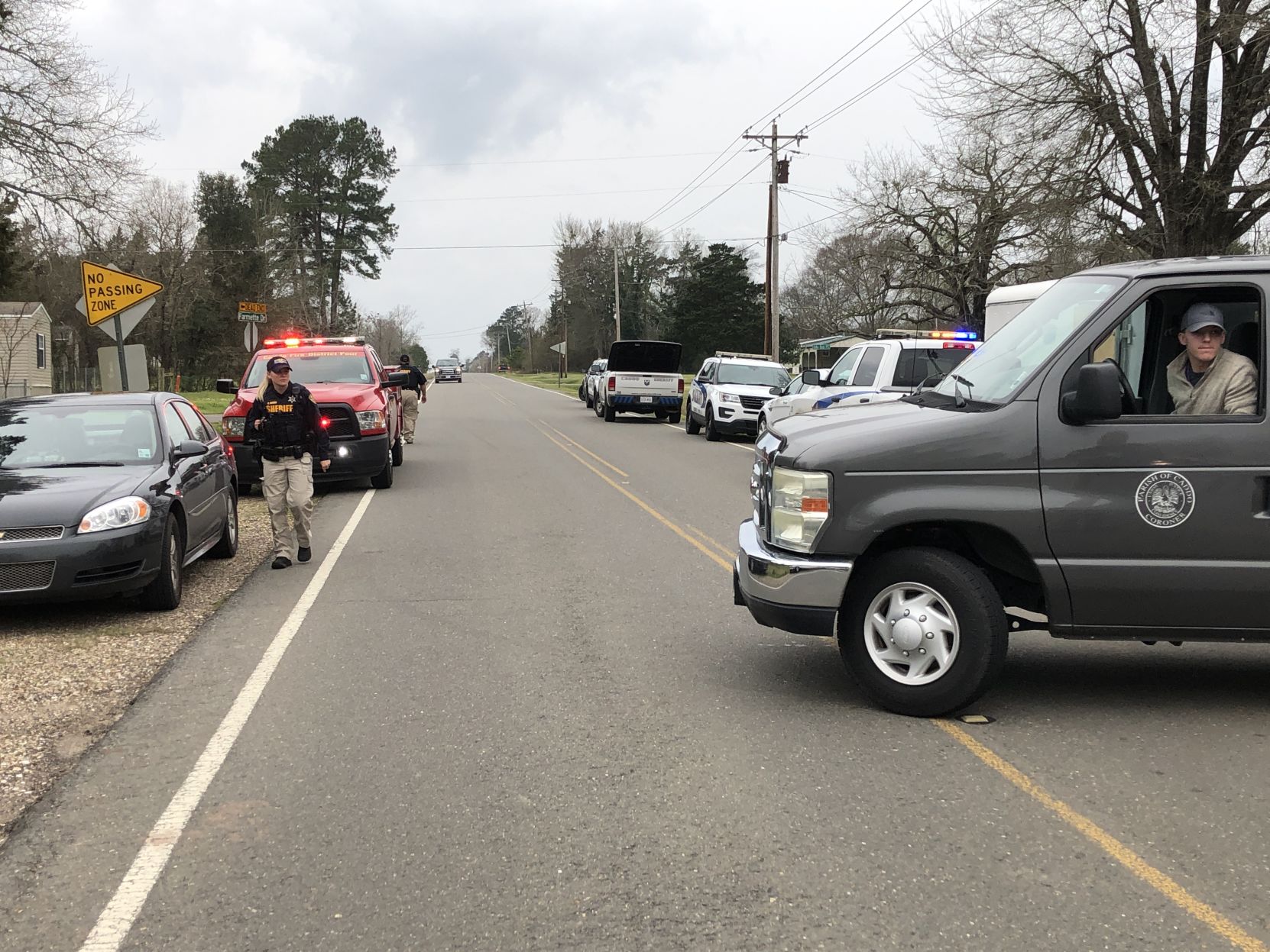 Keithville deputy involved shooting coroner's van